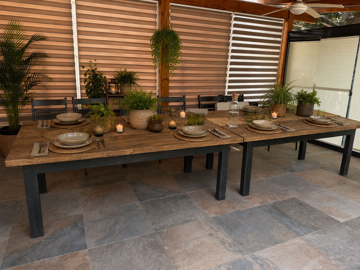 Mesa Blanc madera maciza