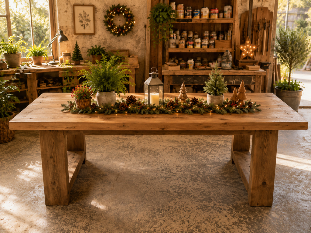 Mesa Viking 9cm madera maciza