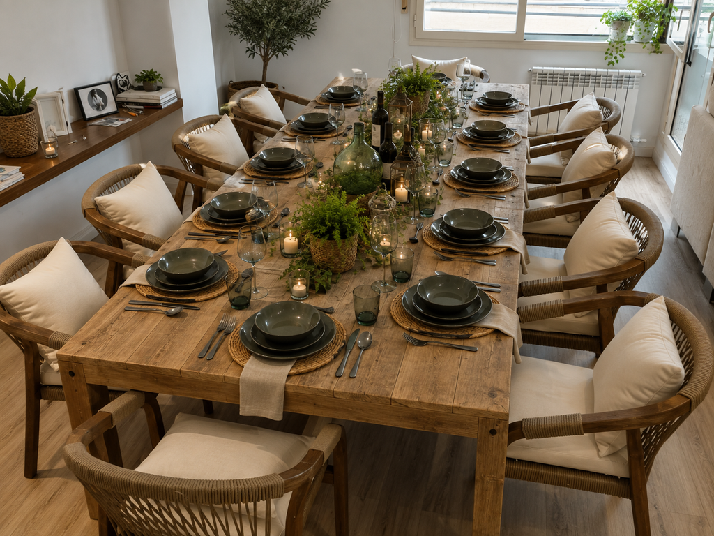 Mesa Esc madera maciza