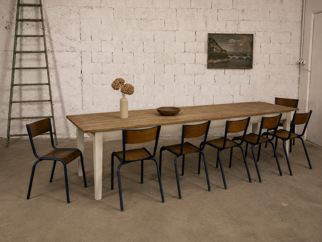 Mesa Blanc madera maciza