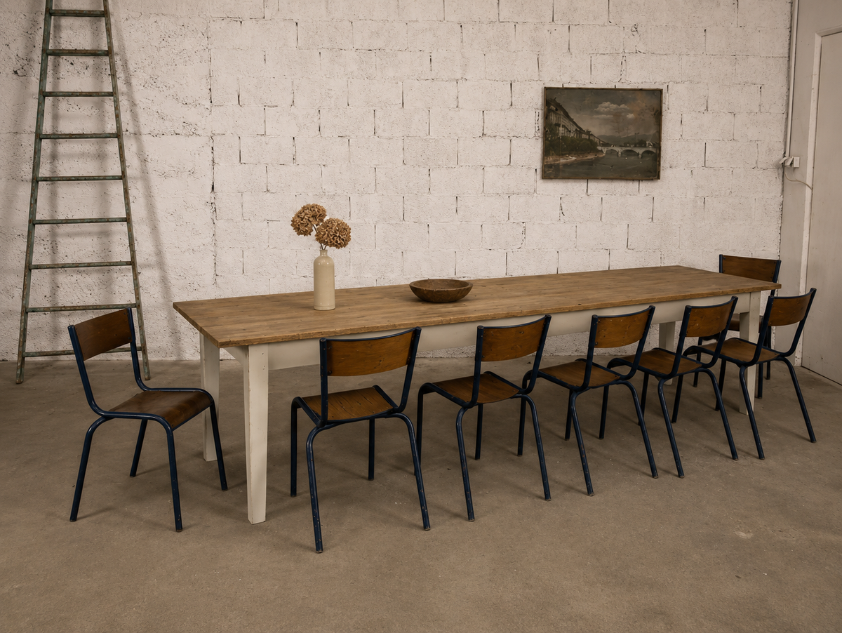 Mesa Blanc madera maciza